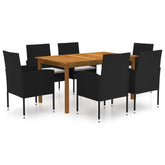 5 Piece Garden Dining Set Grey